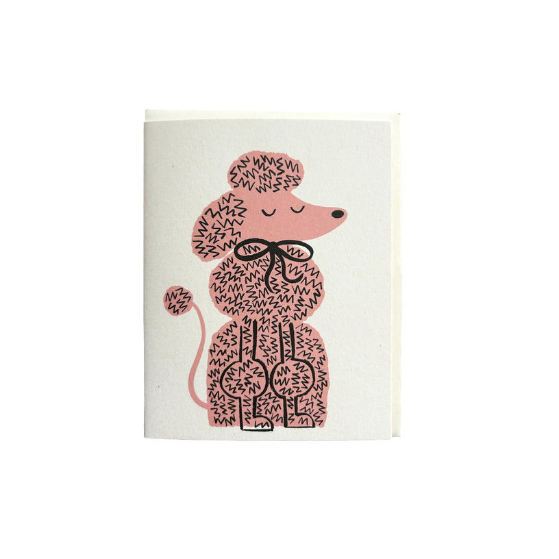 Pink Poodle Card