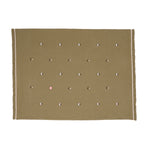 Mungo & Maud Luxury Dog & Cat Outfitters Counting Sheep Embroidered Cotton Blanket Brown Pink Check