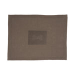 Mungo & Maud Luxury Dog & Cat Outfitters Comfort Dog Bone Blanket Cotton Cashmere Brown