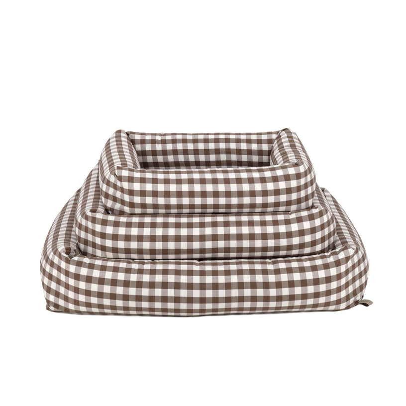 Bolster Dog Bed — Vichy